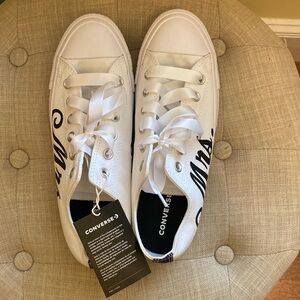 Converse Custom Bridal Mrs Low Top Sneakers NWT W9 M7